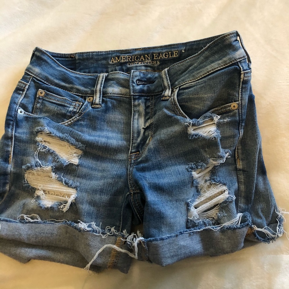 women’s american eagle jean shorts